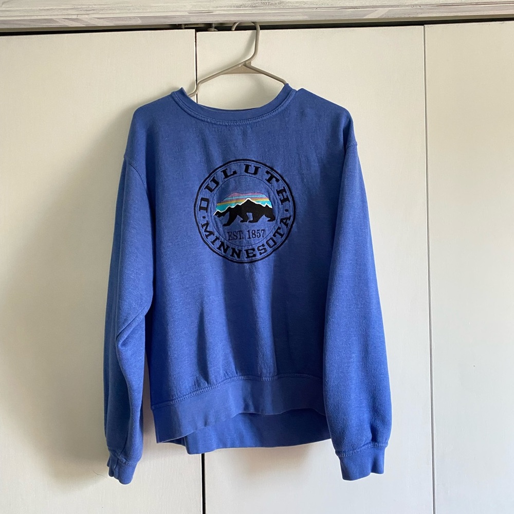 DULUTH Minnesota blue pullover